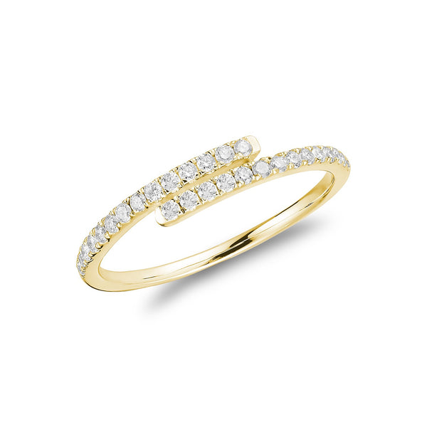 Linear Wrap Fashion Diamond Ring