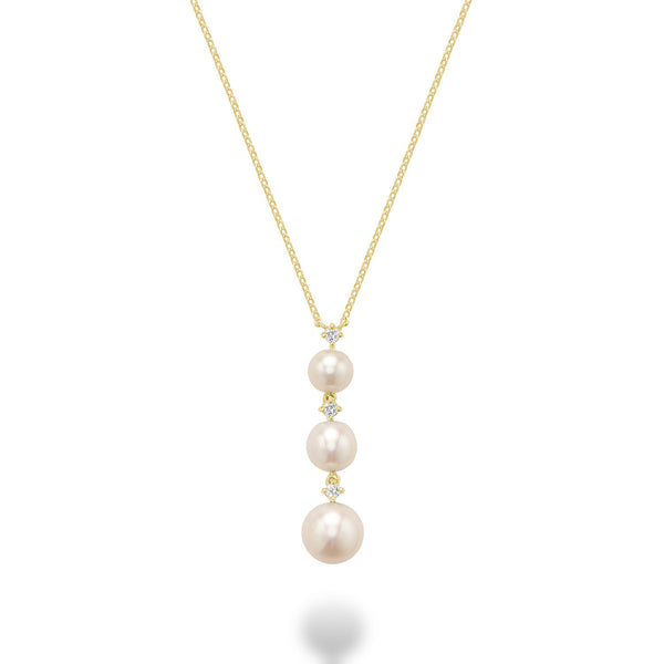 Pearl and Diamond Necklace