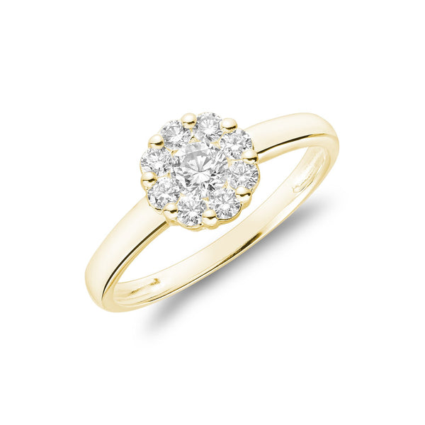 Cluster Mount Diamond Ring