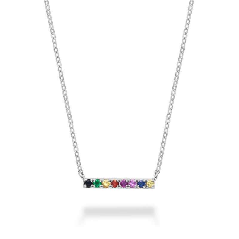 Mini Rainbow Bar Necklace