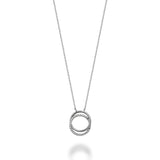 Double Circle Diamond Necklace