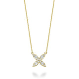 Marquise Flower Diamond Necklace