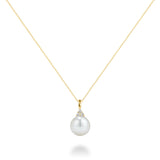 Cultured Freshwater Pearl & Diamond Pendant