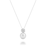 Cultured Freshwater Pearl & Diamond Pendant