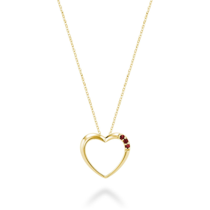 Heart Shape Gemstone Pendant