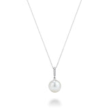 Cultured Freshwater Pearl & Diamond Pendant