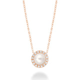 Freshwater Pearl & Diamond Pendant