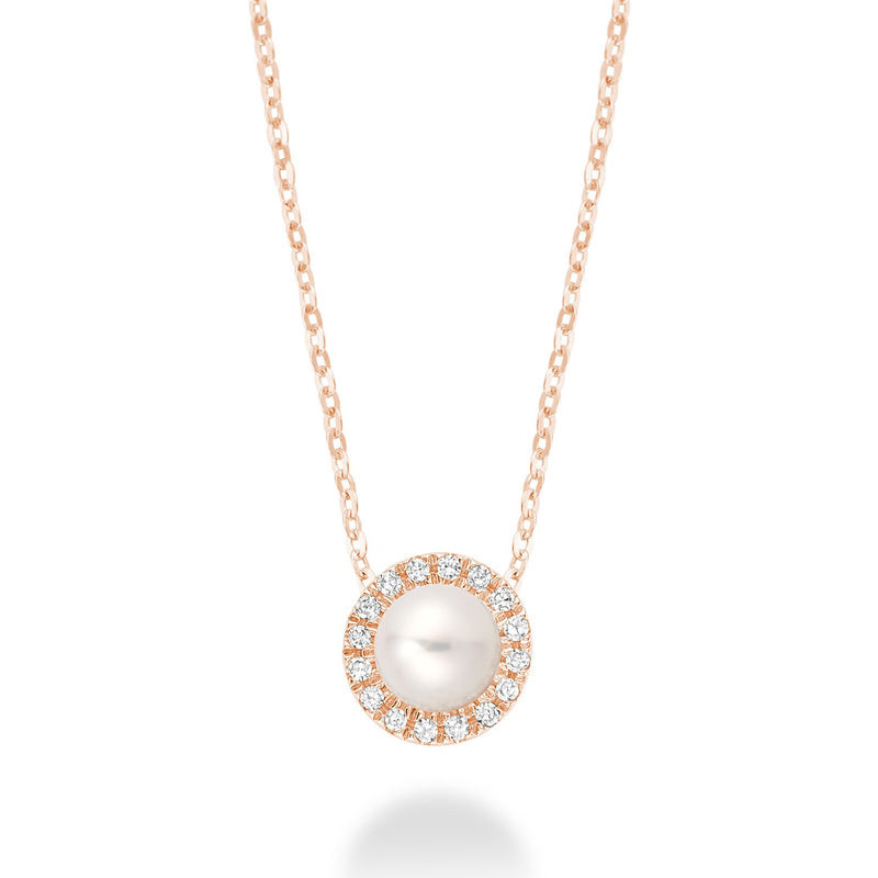 Freshwater Pearl & Diamond Pendant