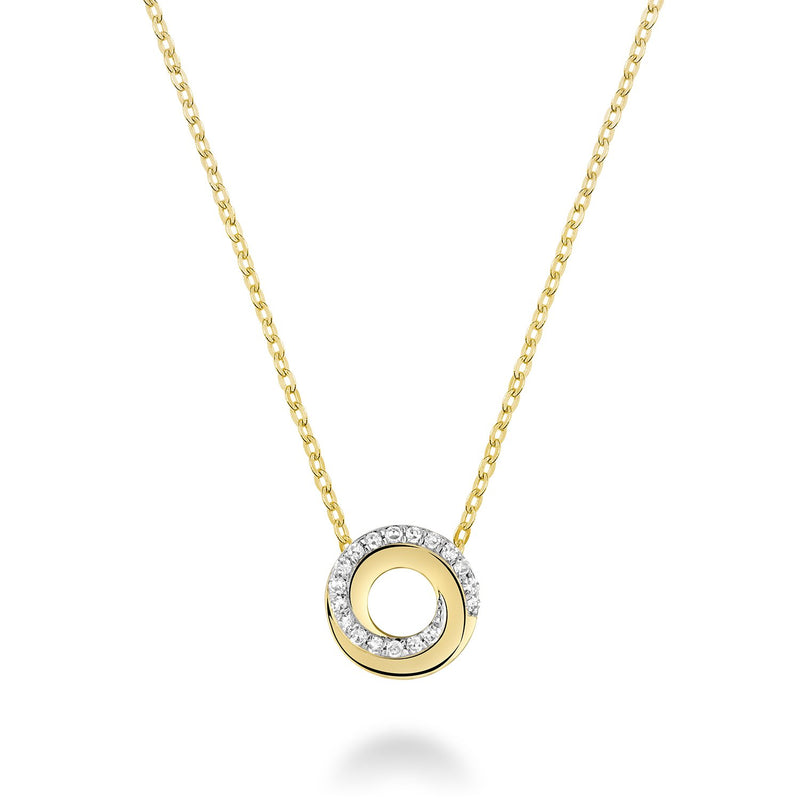 Whirl Diamond Pendant