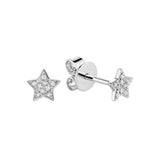 Star Diamond Stud Earrings