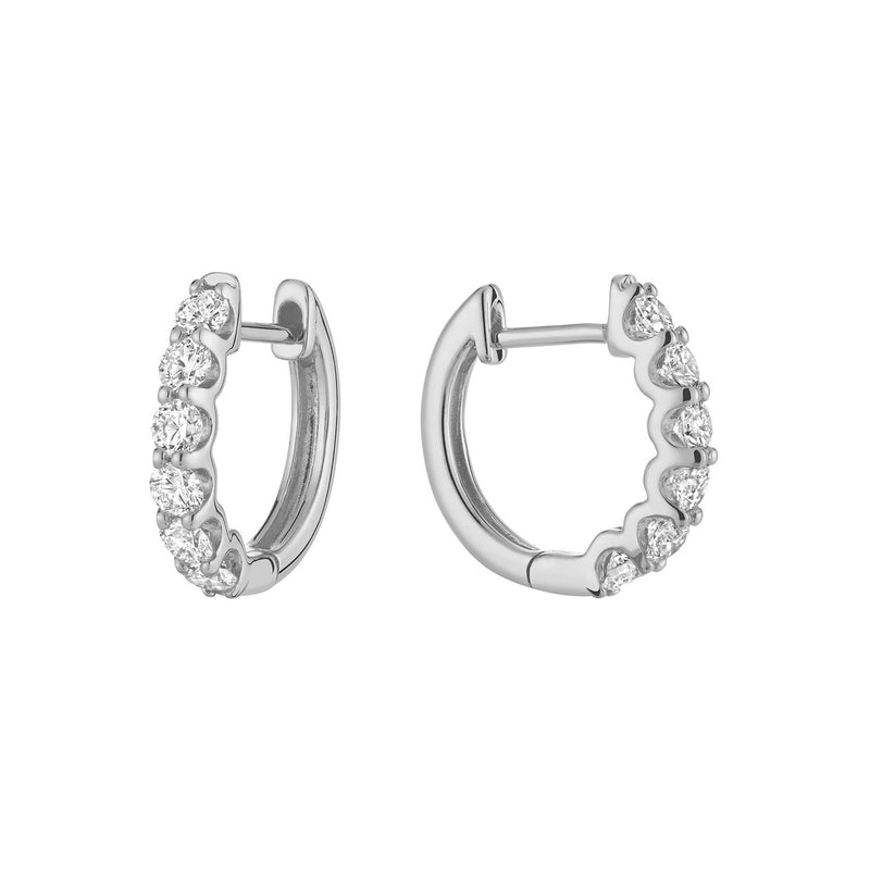 Diamond Huggie Earrings